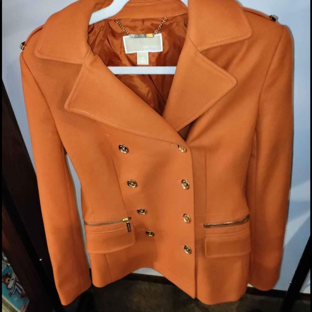 Michael Kors Orange Jacket Size Medium